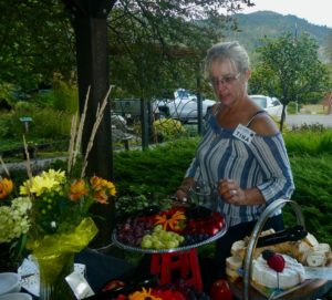 Tina Wilkins was the designer of the charcuterie grazing table.