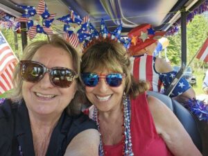 Bayview Daze Parade 2024 besties, Ali and Sheryl