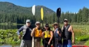 2025 kayaking trip at Round Lake w/Jennifer Birds, Mike Birds, Judi White and Dave Hamilton